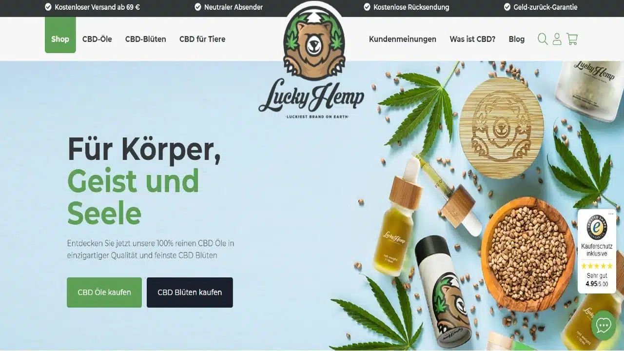 Lucky Hemp Shop Test