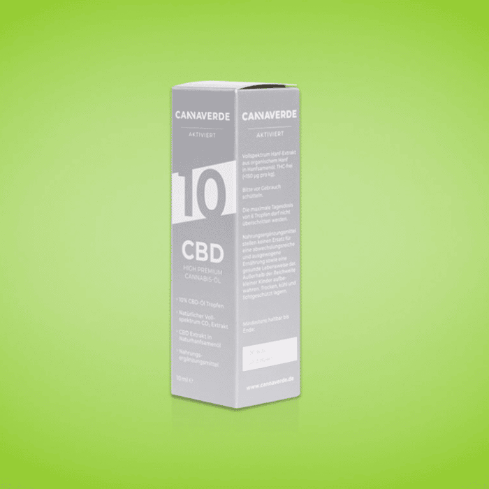 CBD High Premium Bio Hanföl 10% von Cannaverde