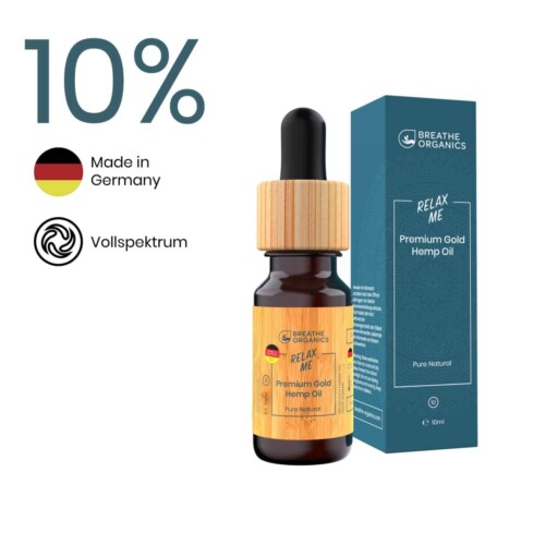 Premium CBD Öl 10% Aroma „Relax Me“ 10ml von Breathe Organics